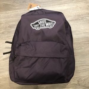 vans realm backpack in cream hawaiian print